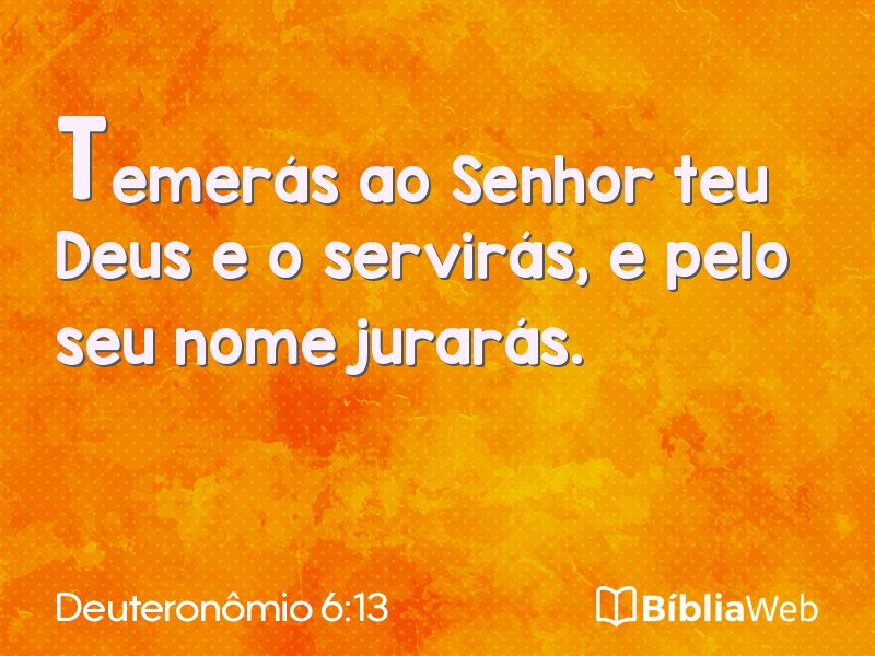 Deuteronômio 6:13 em imagem para compartilhar