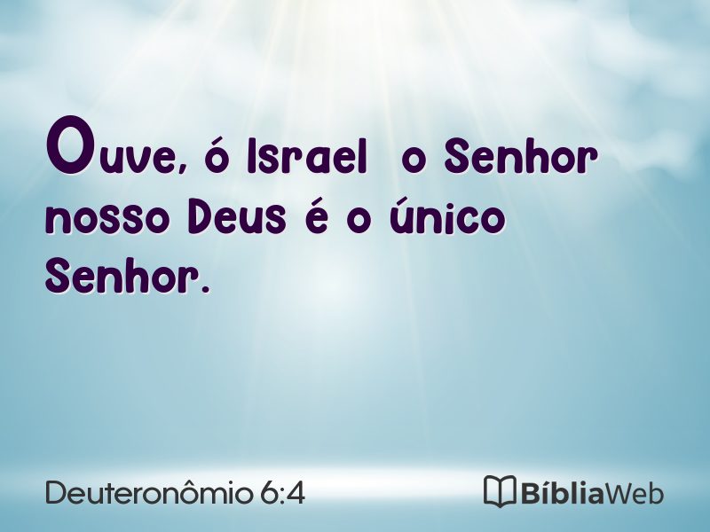 Deuteronômio 6:4 em imagem para compartilhar