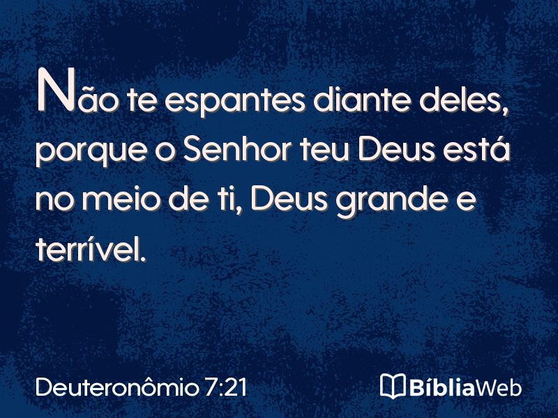Deuteronômio 7:21 em imagem para compartilhar