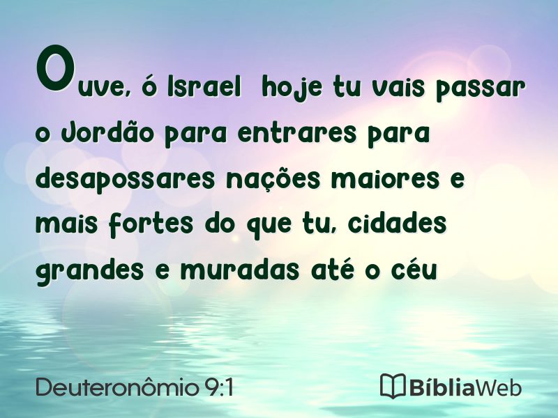 Deuteronômio 9:1 em imagem para compartilhar