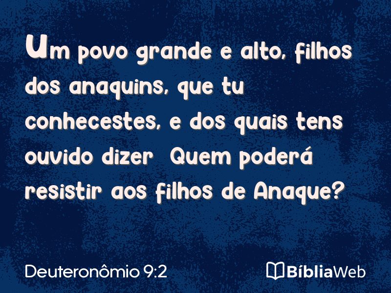 Deuteronômio 9:2 em imagem para compartilhar