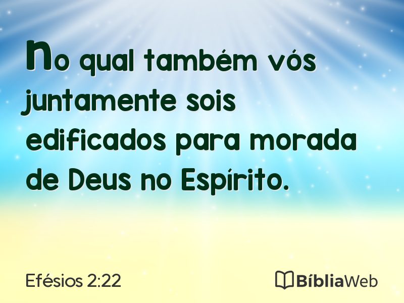 Efésios 2:22 em imagem para compartilhar