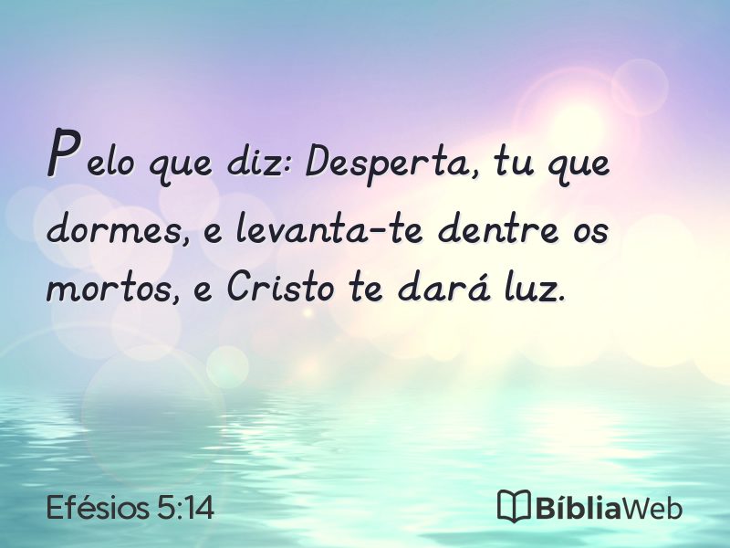 Efésios 5:14 em imagem para compartilhar