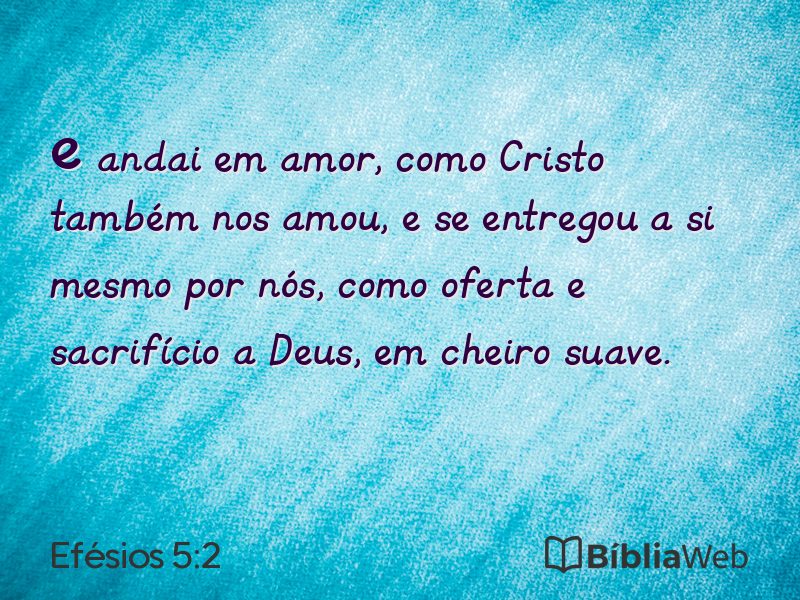 Efésios 5:2 em imagem para compartilhar
