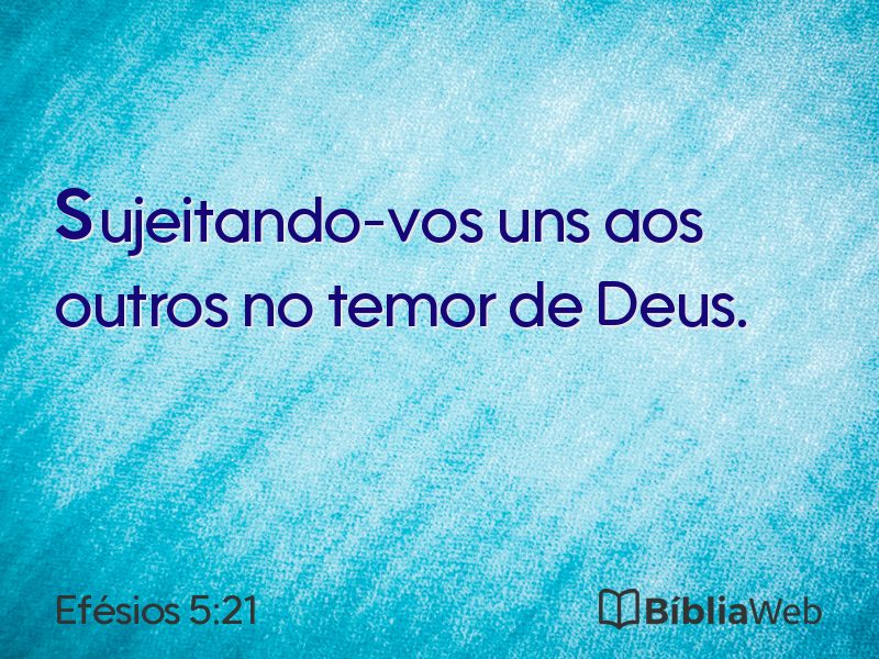 Efésios 5:21 em imagem para compartilhar