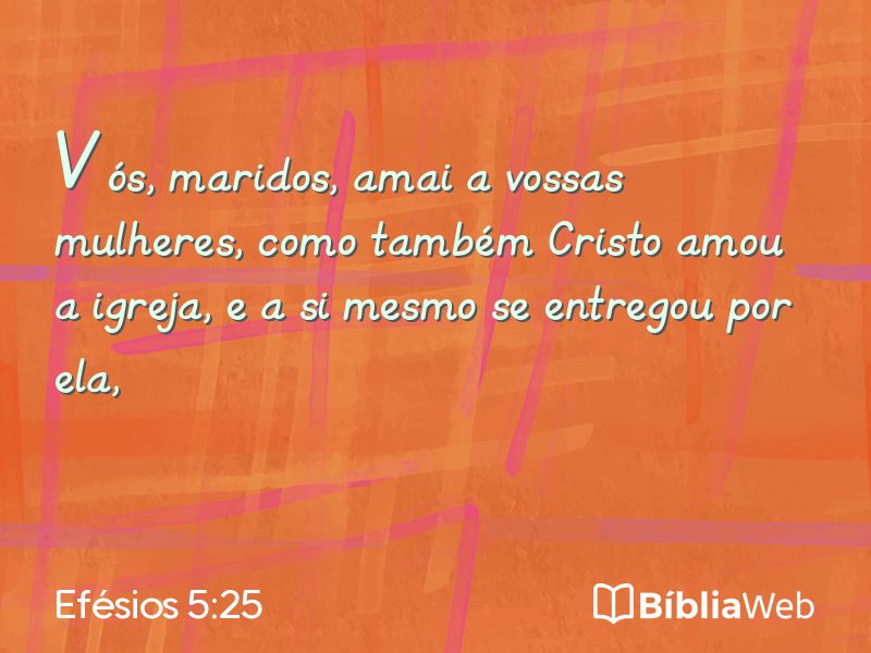 Efésios 5:25 em imagem para compartilhar