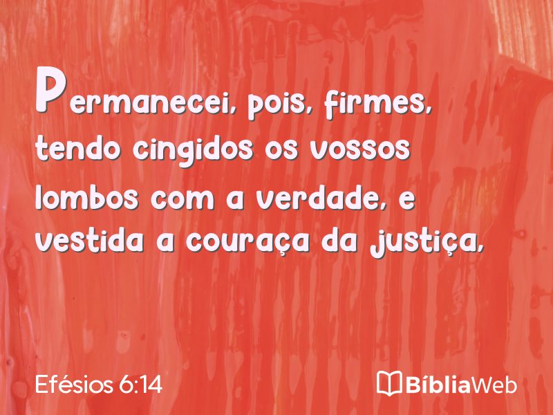 Efésios 6:14 em imagem para compartilhar