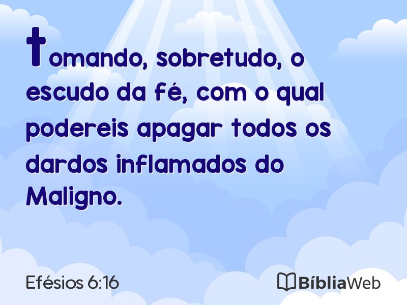 Efésios 6:16 em imagem para compartilhar