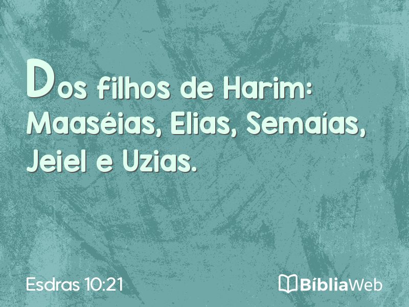 Esdras 10:21 em imagem para compartilhar