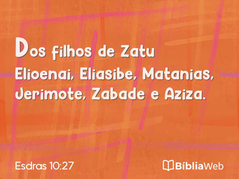 Esdras 10:27 em imagem para compartilhar