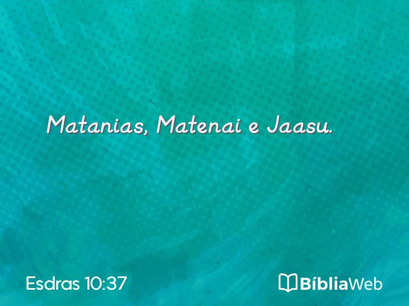 Esdras 10:37 em imagem para compartilhar