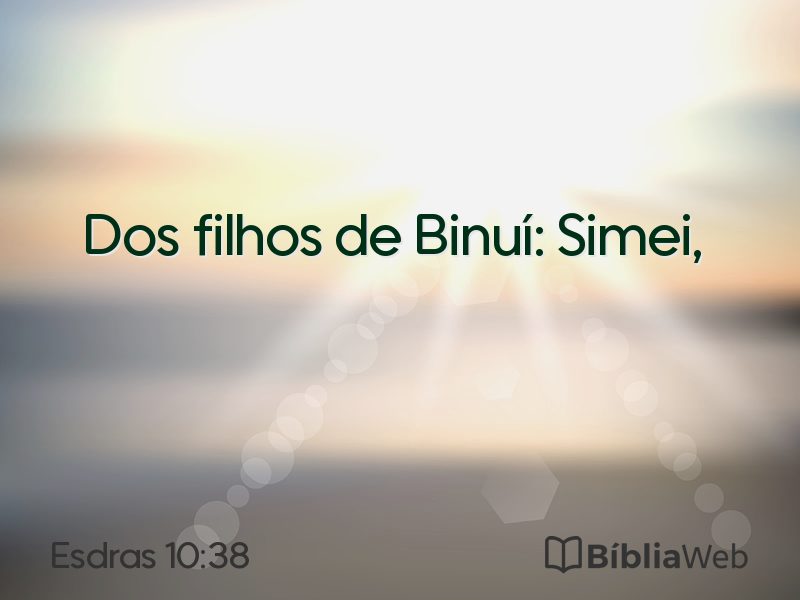 Esdras 10:38 em imagem para compartilhar