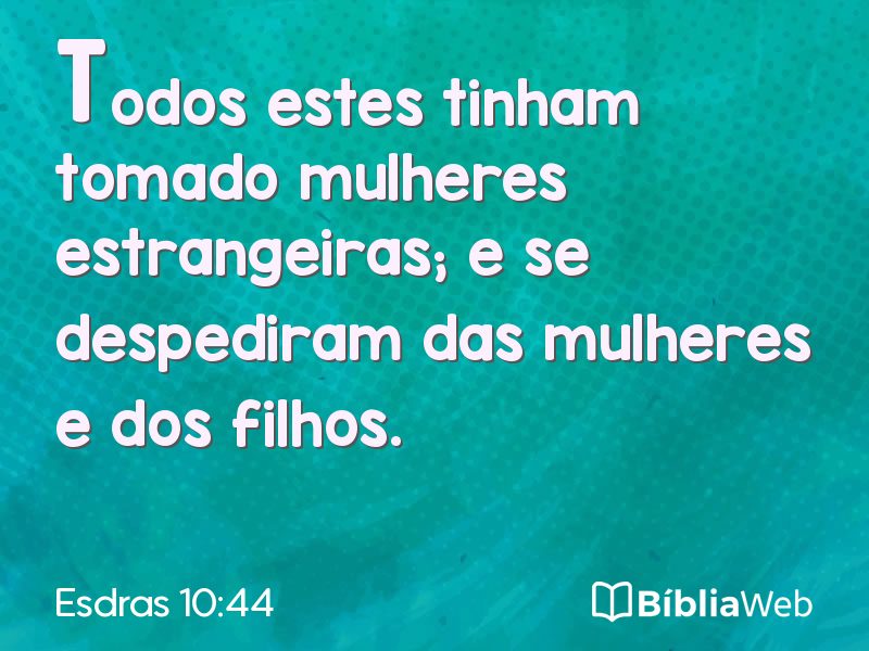 Esdras 10:44 em imagem para compartilhar
