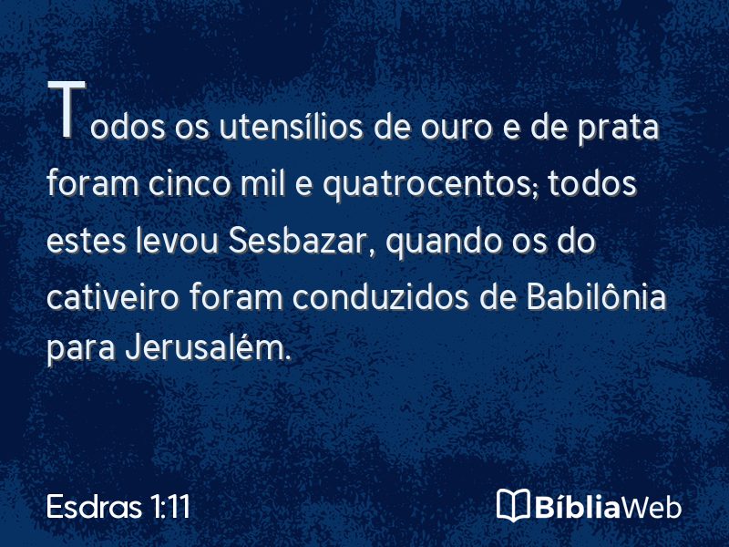 Esdras 1:11 em imagem para compartilhar