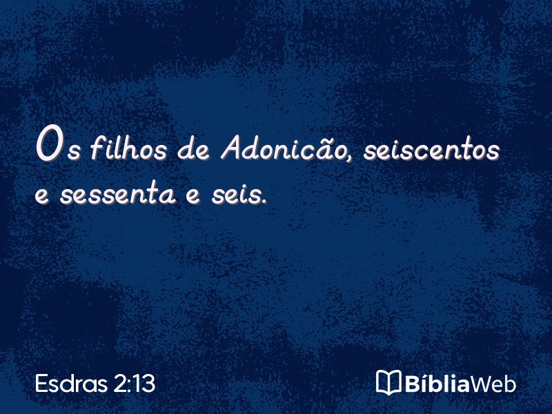 Esdras 2:13 em imagem para compartilhar