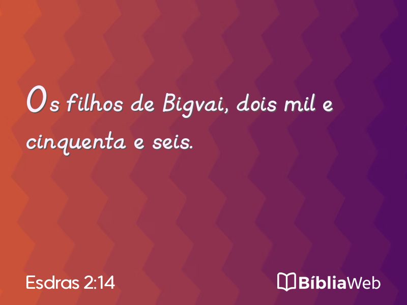 Esdras 2:14 em imagem para compartilhar