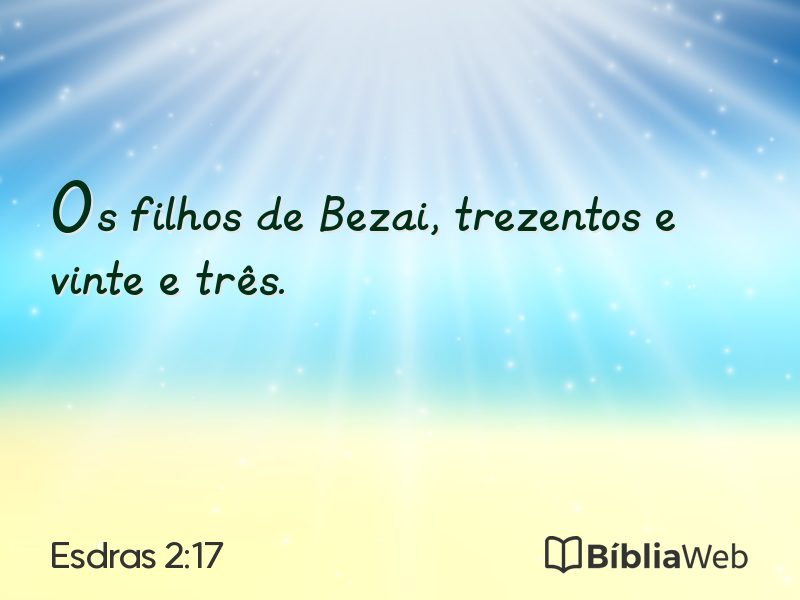 Esdras 2:17 em imagem para compartilhar