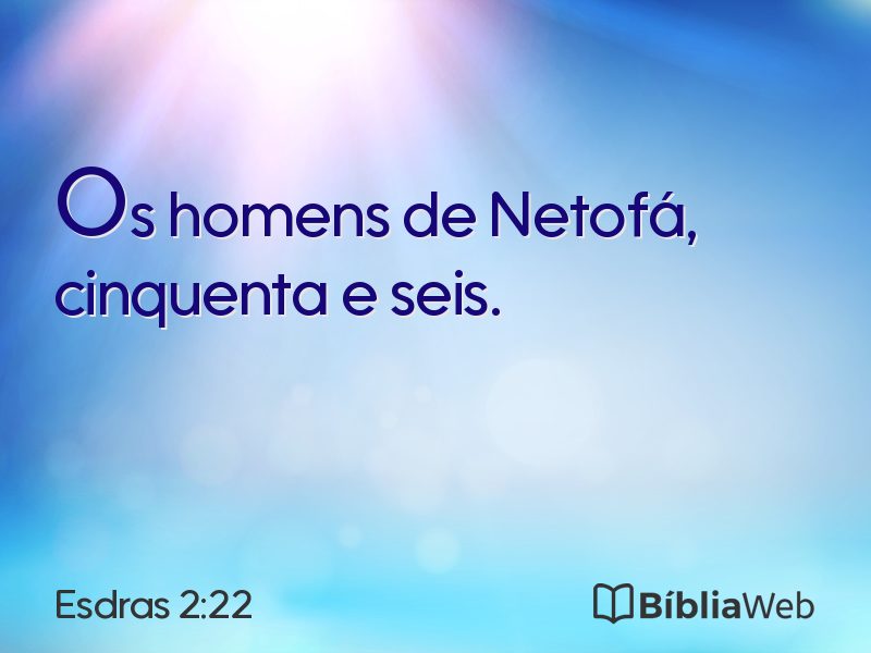 Esdras 2:22 em imagem para compartilhar