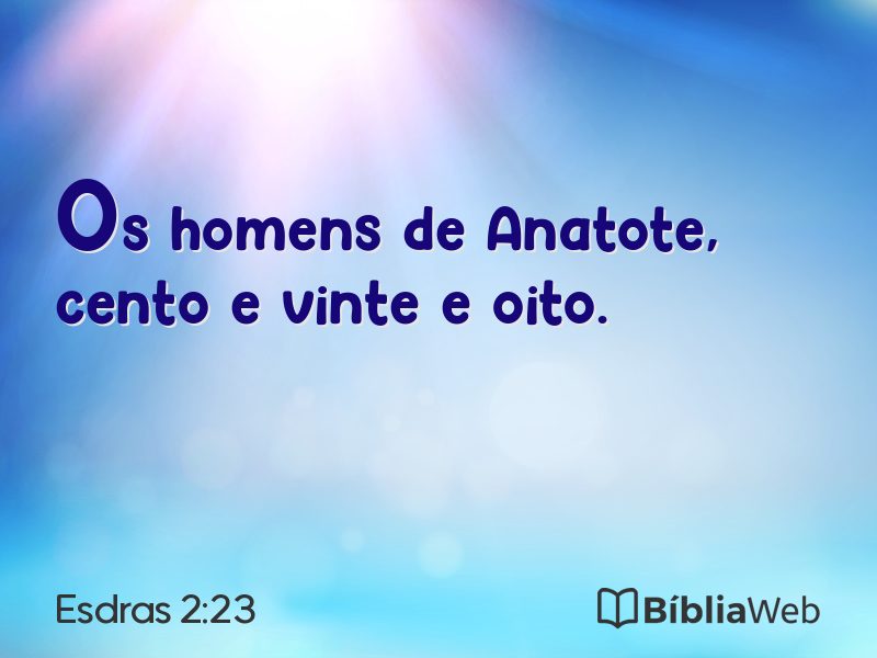 Esdras 2:23 em imagem para compartilhar