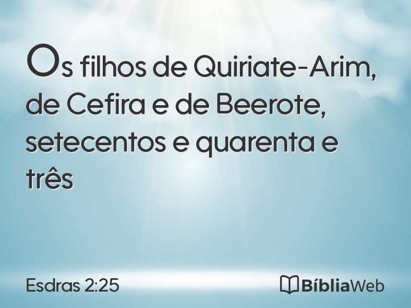 Esdras 2:25 em imagem para compartilhar