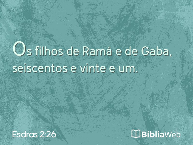 Esdras 2:26 em imagem para compartilhar
