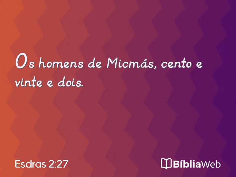 Esdras 2:27 em imagem para compartilhar