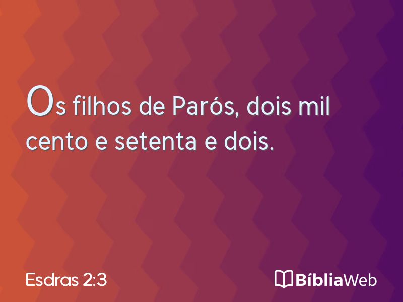 Esdras 2:3 em imagem para compartilhar