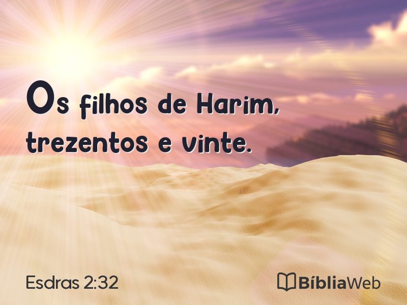 Esdras 2:32 em imagem para compartilhar
