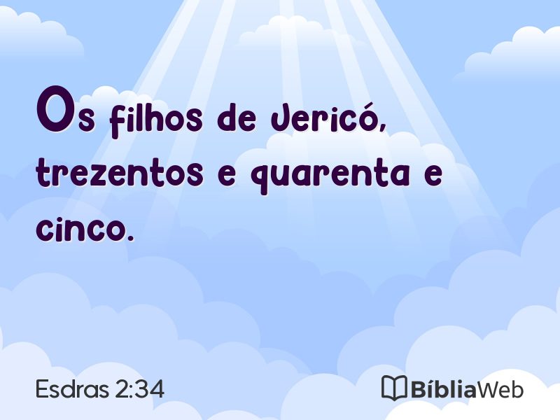 Esdras 2:34 em imagem para compartilhar