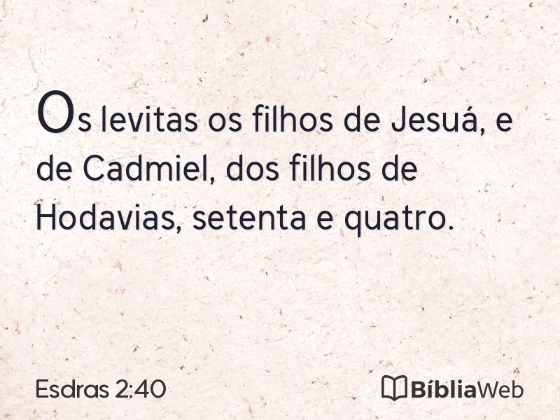 Esdras 2:40 em imagem para compartilhar