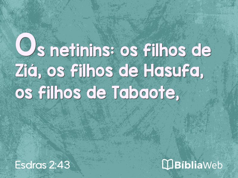 Esdras 2:43 em imagem para compartilhar