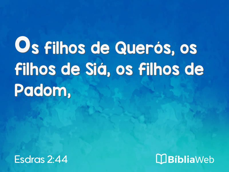 Esdras 2:44 em imagem para compartilhar