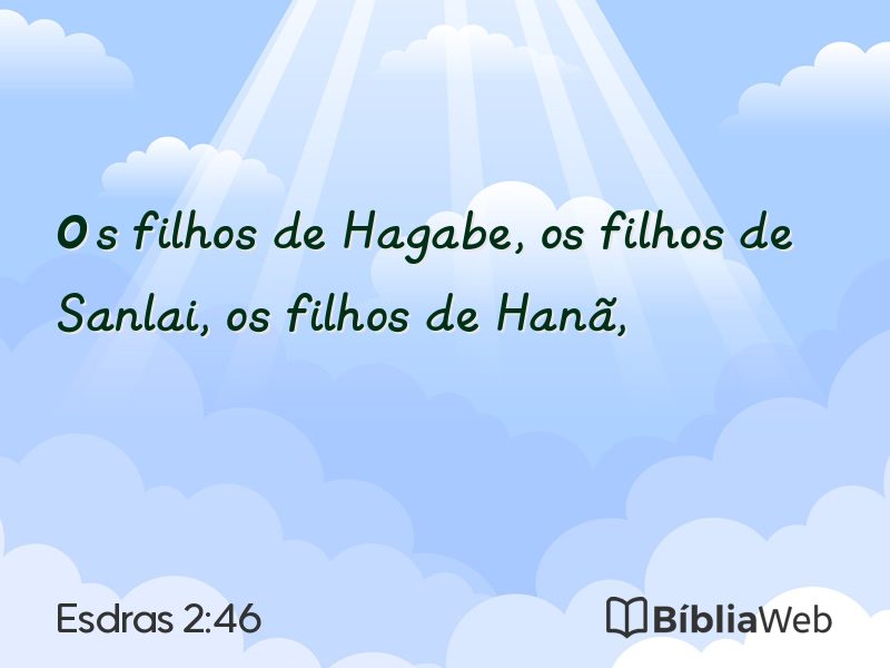 Esdras 2:46 em imagem para compartilhar