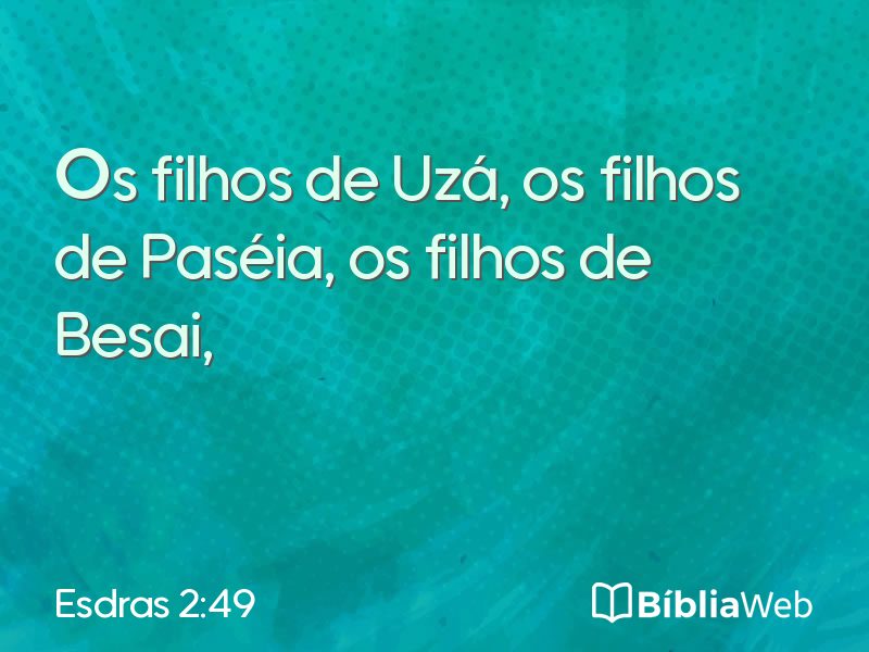 Esdras 2:49 em imagem para compartilhar