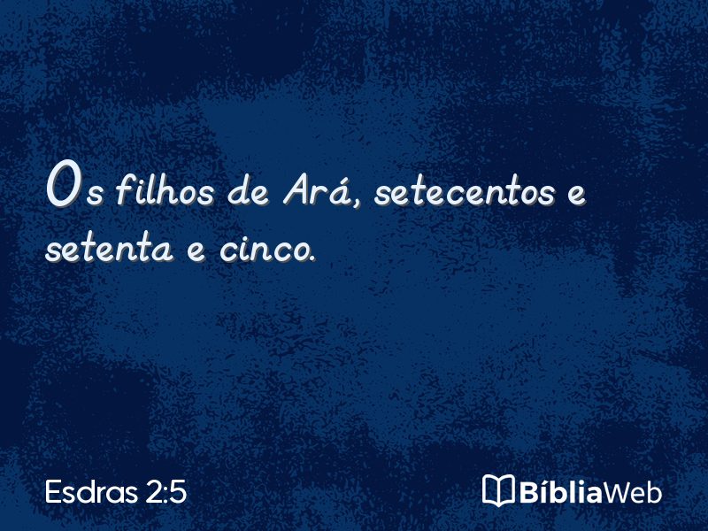 Esdras 2:5 em imagem para compartilhar