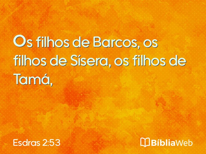 Esdras 2:53 em imagem para compartilhar