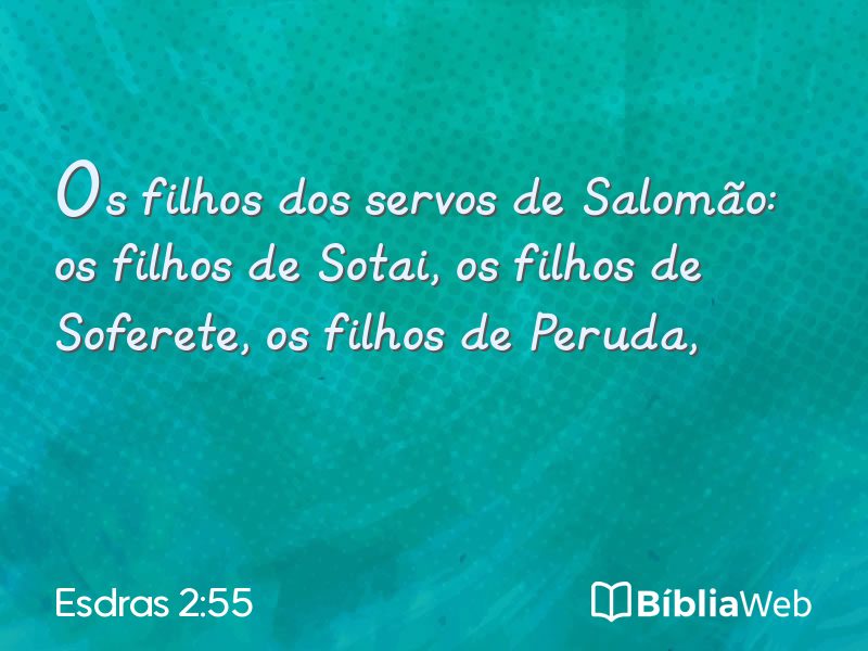 Esdras 2:55 em imagem para compartilhar