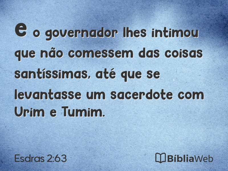 Esdras 2:63 em imagem para compartilhar