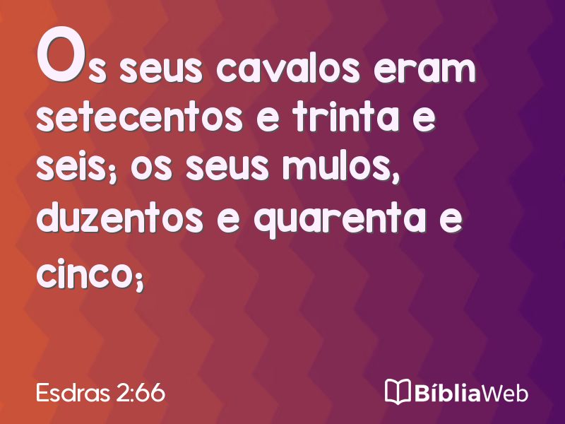 Esdras 2:66 em imagem para compartilhar
