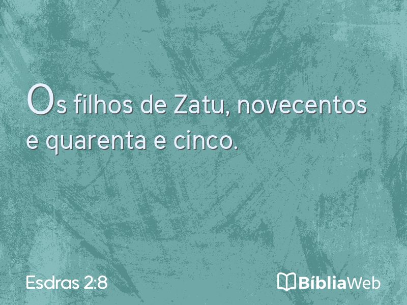 Esdras 2:8 em imagem para compartilhar