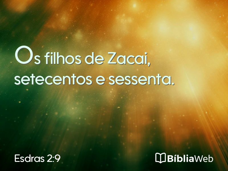 Esdras 2:9 em imagem para compartilhar