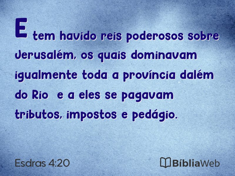 Esdras 4:20 em imagem para compartilhar