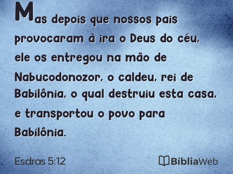 Esdras 5:12 em imagem para compartilhar