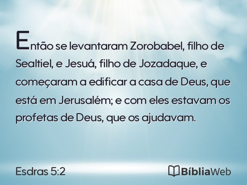 Esdras 5:2 em imagem para compartilhar