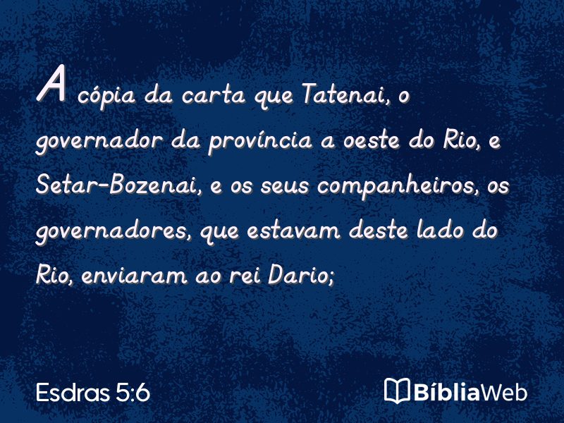 Esdras 5:6 em imagem para compartilhar