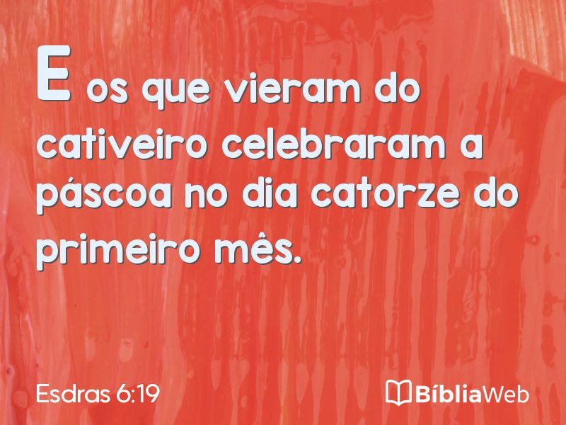 Esdras 6:19 em imagem para compartilhar