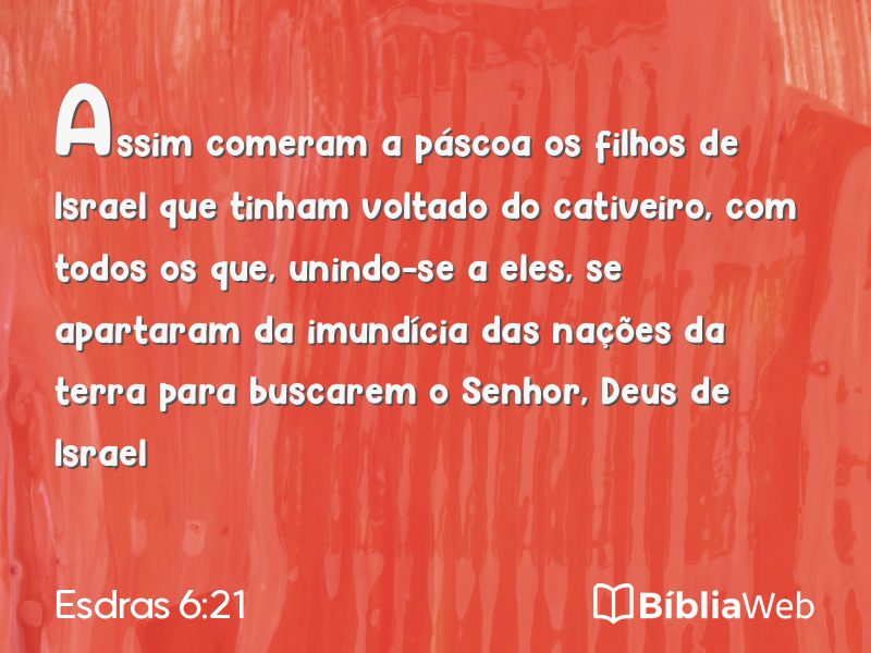 Esdras 6:21 em imagem para compartilhar