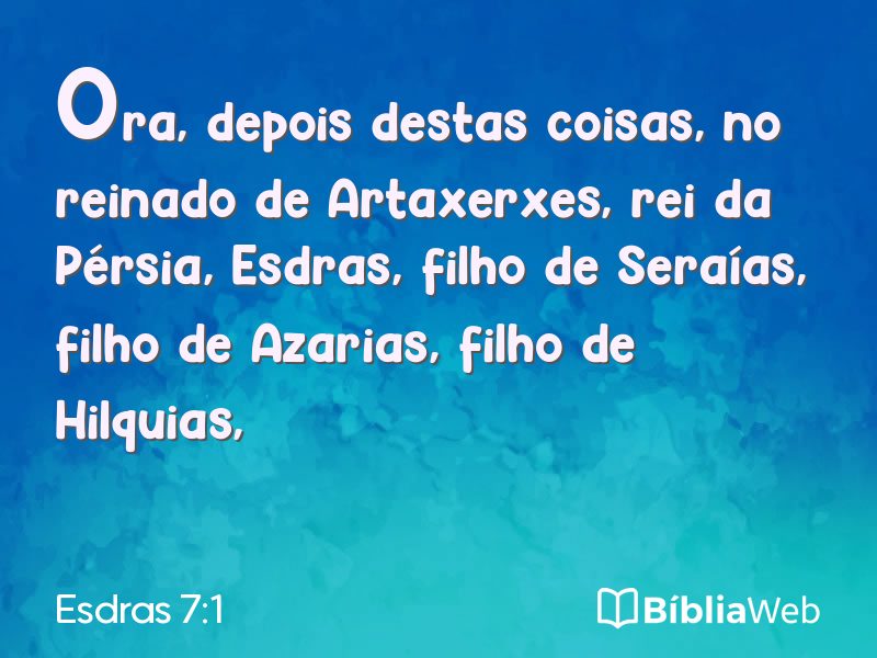 Esdras 7:1 em imagem para compartilhar