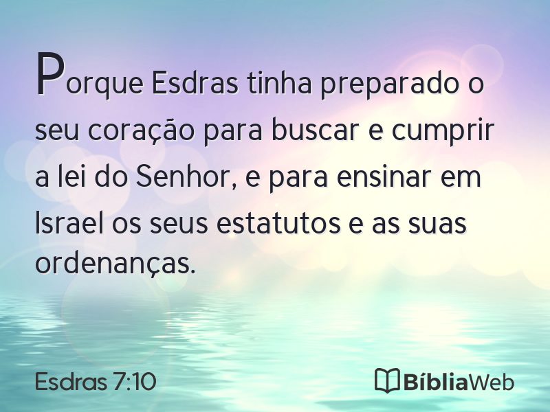 Esdras 7:10 em imagem para compartilhar