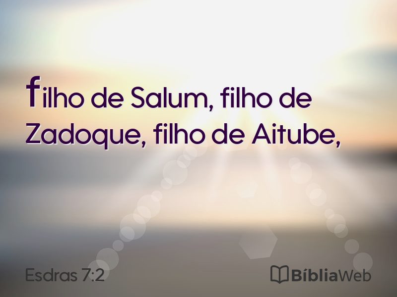 Esdras 7:2 em imagem para compartilhar